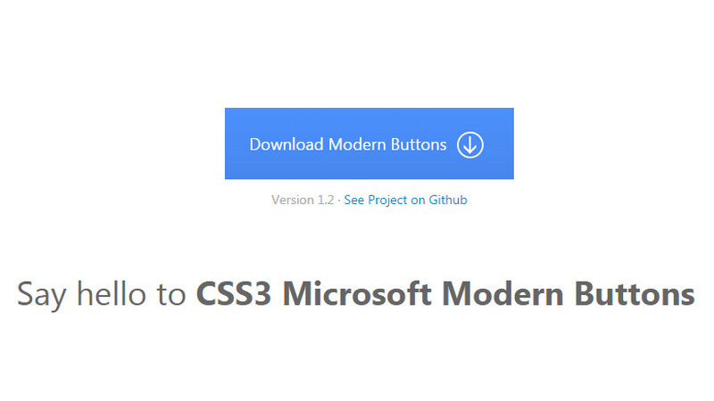 CSS3 Microsoft Modern Buttons