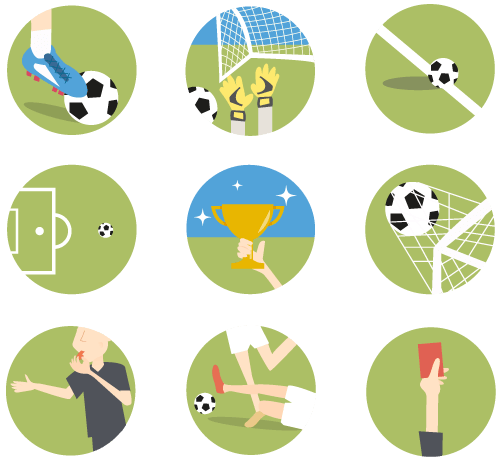 Freebie: Foosball Icon Set (13 Icons AI, EPS, SVG, PNG)