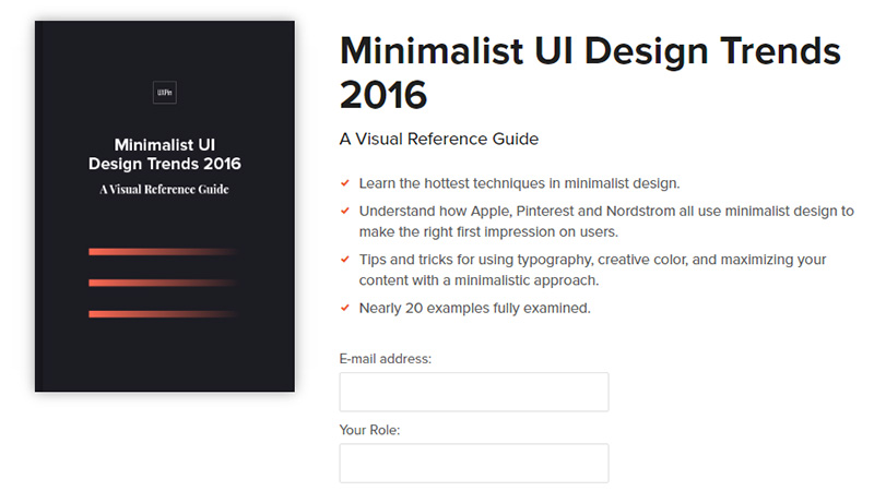 Minimalist UI Design Trends 2016