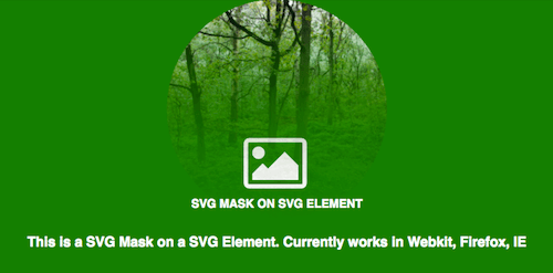 An SVG mask on an SVG element