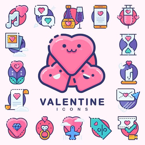 30 Sugar-Sweet Valentine's Day Icons