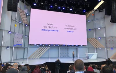Slide saying Make the platform more powerful, make web development easier