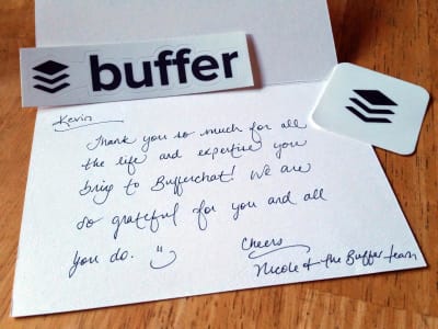 In today’s world of digital communication, a handwritten note stands out. Sending thank-you notes is a fantastic, and very personal, way to surprise your customers.