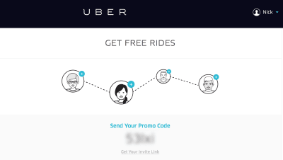 Uber’s referral program