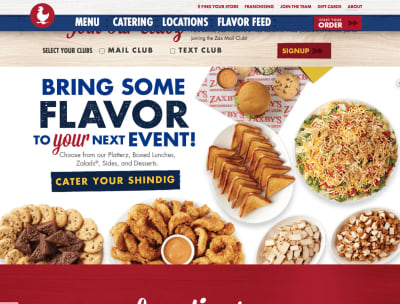 Zaxby’s focuses all of their language on how their chicken helps you.