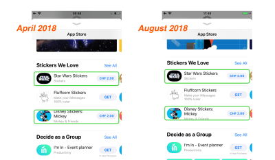 iMessage Store sticker app curation