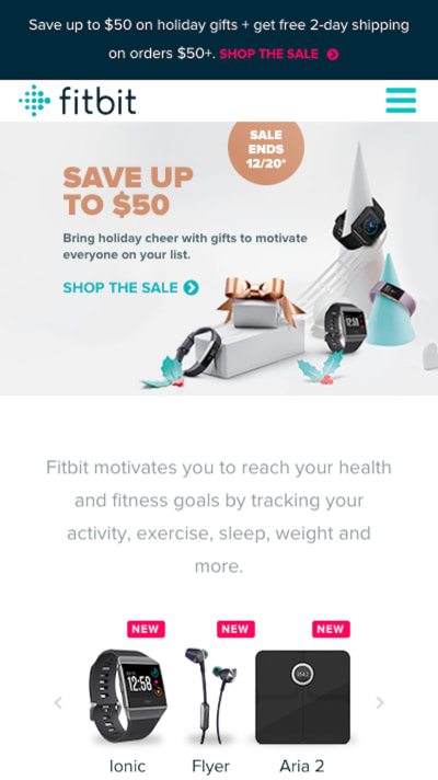 Fitbit holiday promotions