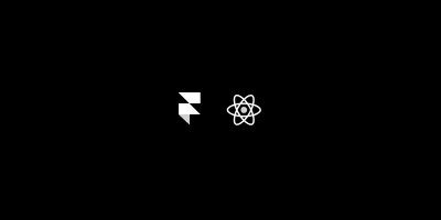 Framer X and React logos