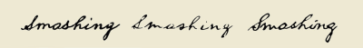 Three examples of fonts based on, or inspired by, the handwriting of Abraham Lincoln.