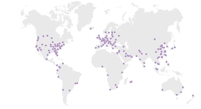 Cloudflare data center map