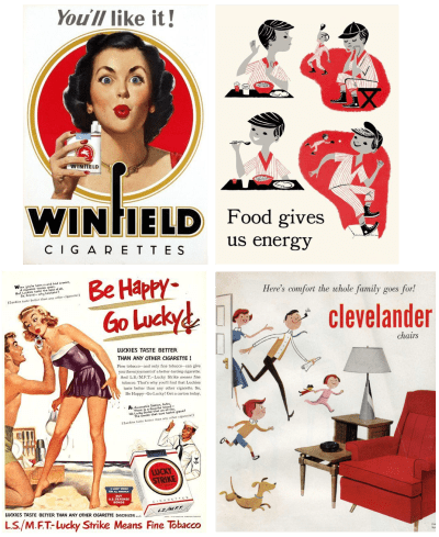 Inspiration from mid-century advertisements