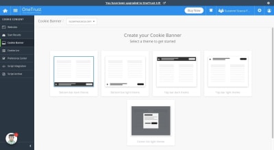 Create banner with Cookie Consent