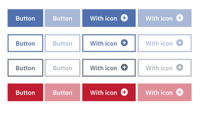 Different appearances of a button