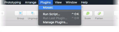 Image showing the Mosaic plugin’s UI