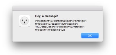 Image showing the dialog you should see after clicking the ‘apply’ button in the plugin’s UI.