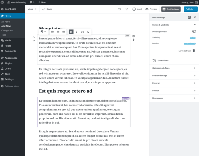Real-time collaboration through Gutenberg