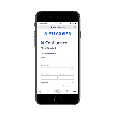 Atlassian free trial form