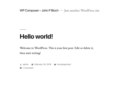 wpcomposer-johnpblock-site