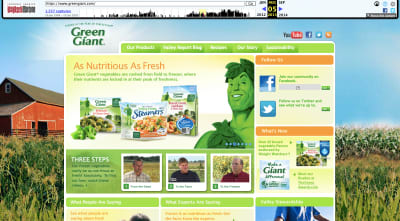 Green Giant website 2013