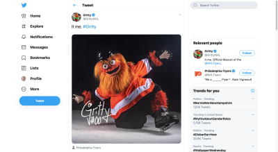 Philadelphia Flyers Gritty mascot