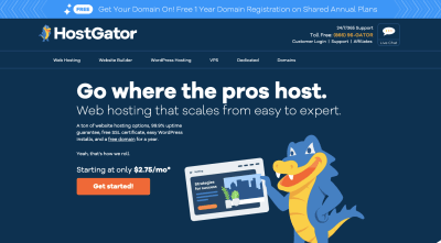 HostGator website 2020