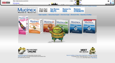 Mucinex website 2010