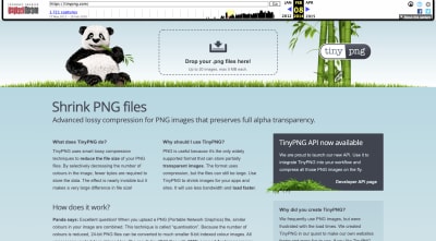 TinyPNG website 2014