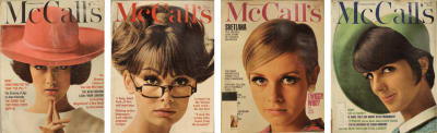 A selection of covers from Otto Storch’s time as art director for McCall’s Magazine.