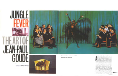 Jungle Fever: The Art of Jean-Paul Goude. The Face 1982. Art direction by Neville Brody. In much of Brody’s work, structure is the main feature of the design.