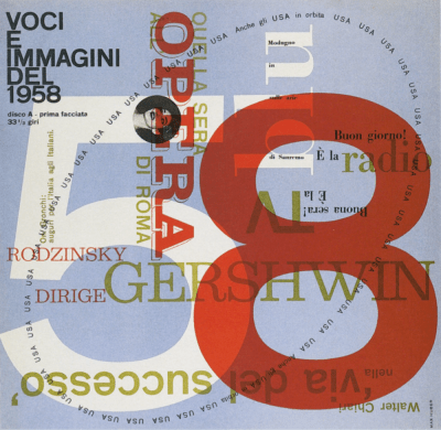 record cover designed by Max Huber