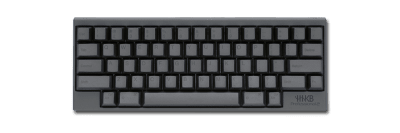 The HHKB has a 60% width layout with no function keys and backspace directly above return