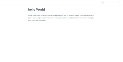 A VuePress webpage containing hello world
